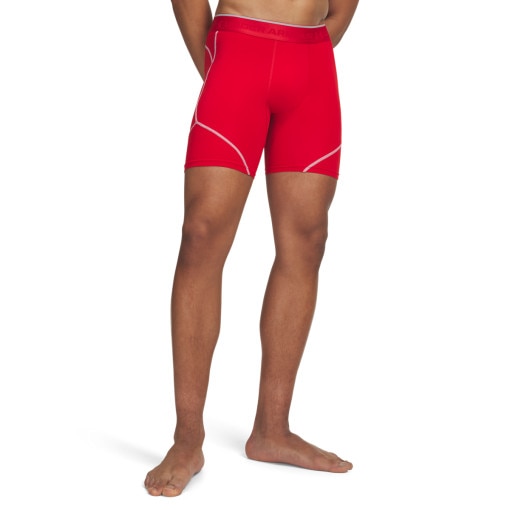 UNDER ARMOUR Męskie spodenki treningowe Under Armour UA HeatGear Elite Long Shorts czerwone Czerwony