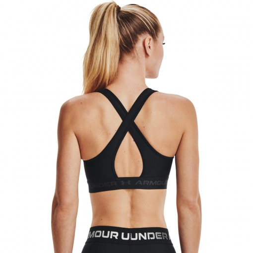 Biustonosz sportowy UNDER ARMOUR UA Crossback Mid Bra - czarny