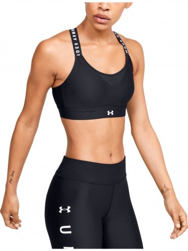 UNDER ARMOUR Biustonosz treningowy UNDER ARMOUR Infinity High Bra  czarny Czarny