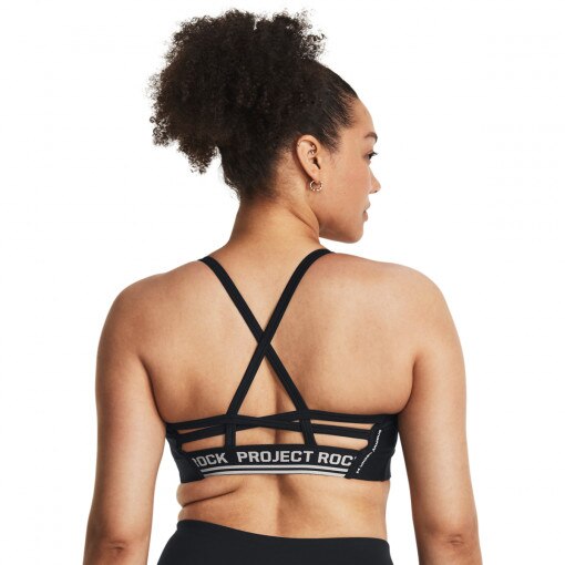 Biustonosz treningowy Under Armour Project Rock All Train Crosback Bra - czarny