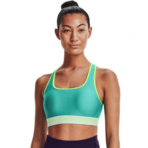 Obrazek dla: UNDER ARMOUR Biustonosz treningowy UNDER ARMOUR UA Crossback Mid Bra Pkt  zielony Zielony
