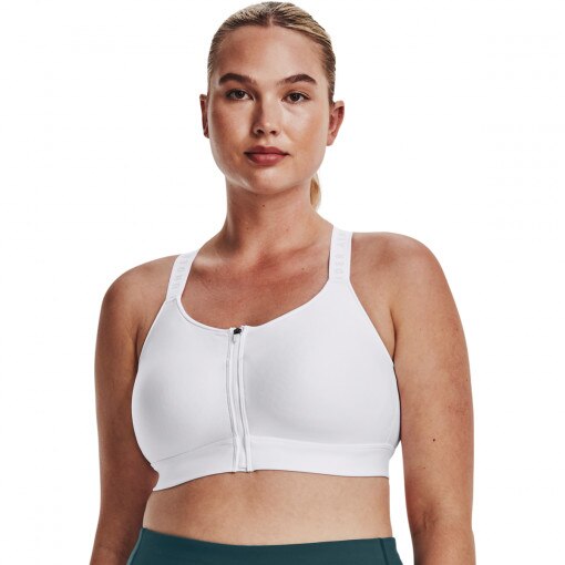 UNDER ARMOUR Biustonosz treningowy UNDER ARMOUR UA Infinity High Bra Zip  biały Biały