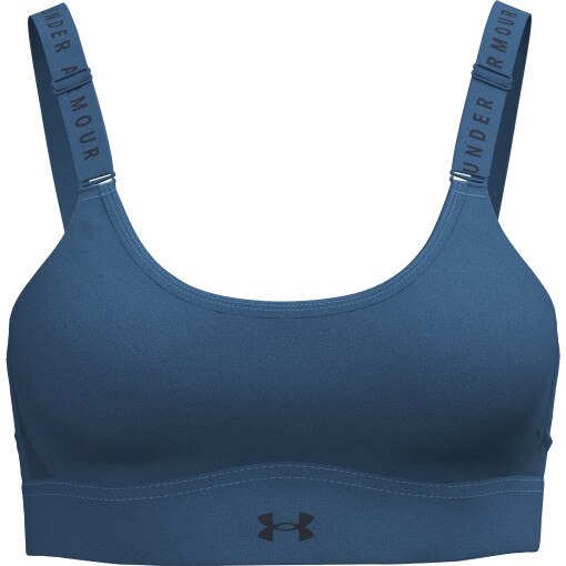 UNDER ARMOUR Biustonosz treningowy Under Armour UA Infinity Mid 2.0 Bra  niebieski Niebieski