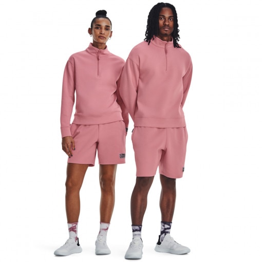 UNDER ARMOUR Bluza treningowa uniseks nierozpinana bez kaptura Under Armour UA Summit Knit 1/2 Zip  różowa Różowy