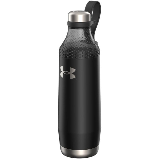 UNDER ARMOUR Butelka na wodę Under Armour UA 22oz Infinity Satin Black  czarna Czarny