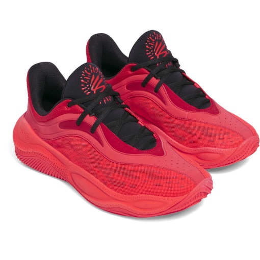 Buty do koszykówki uniseks Under Armour Curry Splash 25 - czerwone