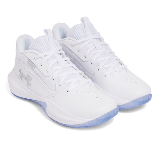Buty do koszykówki uniseks Under Armour UA Lockdown 7 - białe
