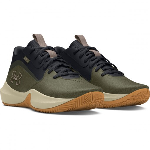Buty do koszykówki uniseks Under Armour UA Lockdown 7 - oliwkowe/khaki