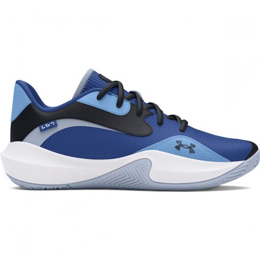 UNDER ARMOUR Buty do koszykówki uniseks Under Armour UA Lockdown 7 Low  niebieskie Niebieski