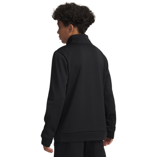 Chłopięca bluza treningowa nierozpinana bez kaptura Under Armour UA Armour Fleece 1/4 Zip - czarna