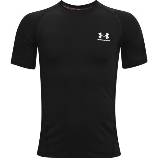 UNDER ARMOUR Chłopięca koszulka treningowa Under Armour UA HG Armour SS  czarna  Czarny