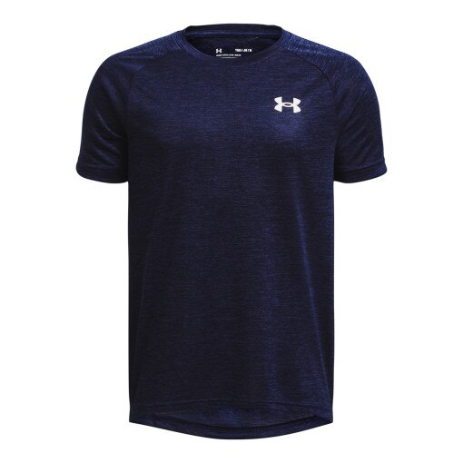 UNDER ARMOUR Chłopięca koszulka treningowa Under Armour UA Tech 2.0 SS  granatowa Granatowy