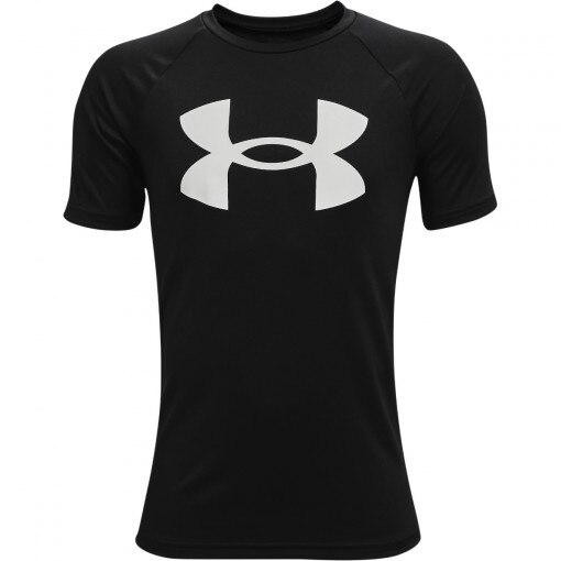 UNDER ARMOUR Chłopięca koszulka treningowa UNDER ARMOUR UA Tech Big Logo SS  czarna  Czarny