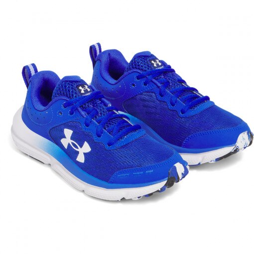 Chłopięce buty do biegania Under Armour UA BGS Assert 10 - niebieskie 