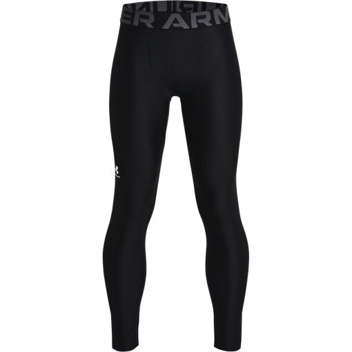 UNDER ARMOUR Chłopięce legginsy treningowe UNDER ARMOUR UA HG Armour Leggings  czarne Czarny
