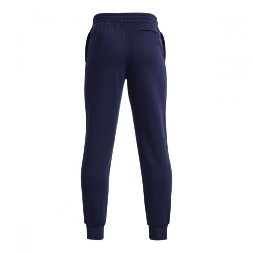 Chłopięce spodnie dresowe Under Armour UA Rival Fleece Joggers - granatowe