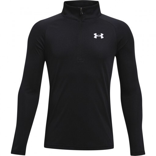 UNDER ARMOUR Chłopięcy longsleeve treningowy Under Armour UA Tech 2.0 1/2 Zip  czarny  Czarny