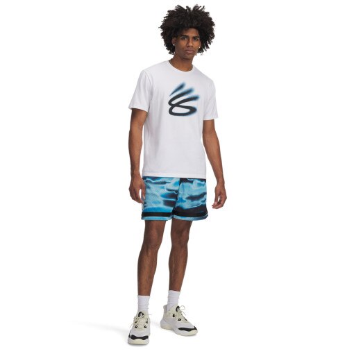 UNDER ARMOUR Męskie spodenki do koszykówki Under Armour Curry Statement Short II  niebieskie Niebieski