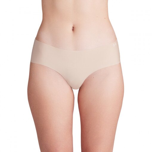 Damska bielizna treningowa (3-pack) Under Armour UA Pure Stretch NS Hip - beżowa