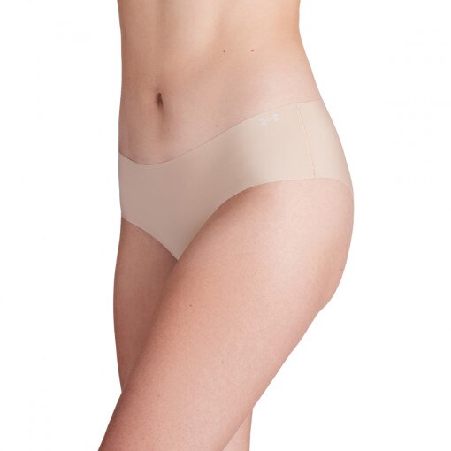 UNDER ARMOUR Damska bielizna treningowa (3pack) Under Armour UA Pure Stretch NS Hip  beżowa Beżowy