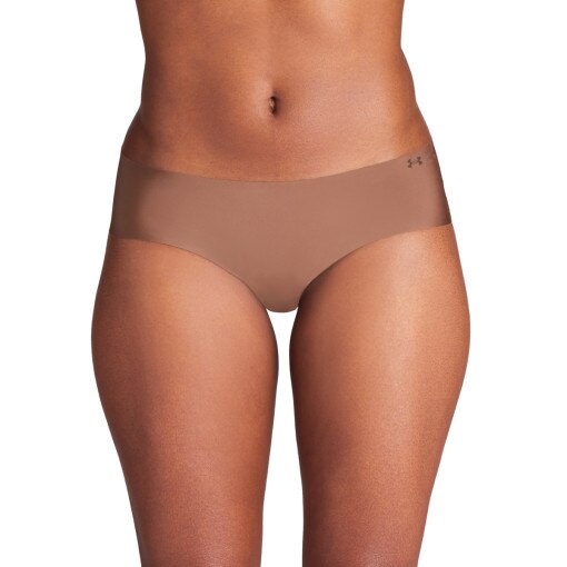 Damska bielizna treningowa (3-pack) Under Armour UA Pure Stretch NS Hip - brązowa