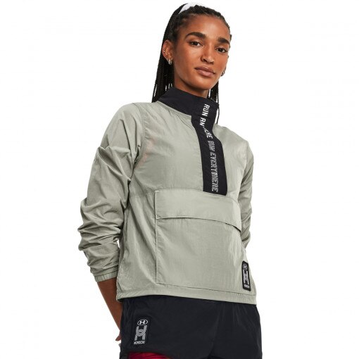 UNDER ARMOUR Damska bluza do biegania Under Armour UA Run Everywhere Layer  oliwkowa Oliwkowy