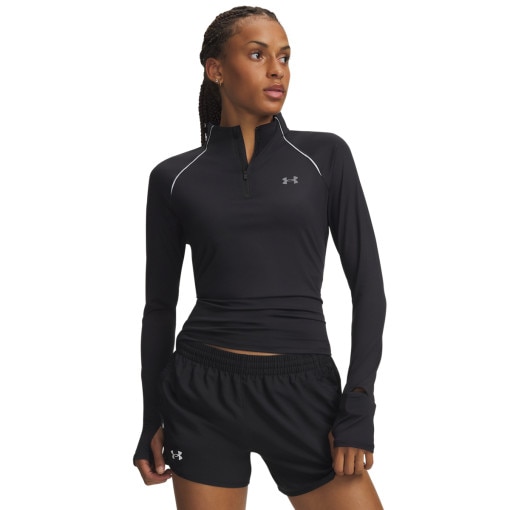 Obrazek dla: UNDER ARMOUR Damska bluza do biegania Under Armour UA Velociti Half Zip  czarna Czarny