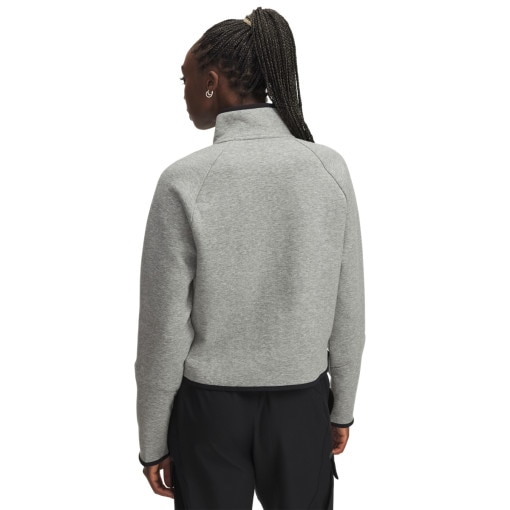 Damska bluza dresowa bez kaptura Under Armour UA Unstoppable Fleece - szara