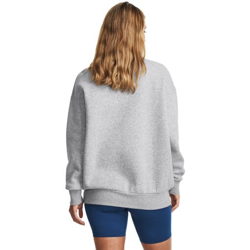 Damska bluza dresowa nierozpinana bez kaptura Under Armour UA Icon Fleece OS Crew - szara