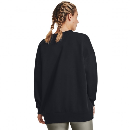 Damska bluza dresowa nierozpinana bez kaptura Under Armour UA Rival Fleece OS Crew - czarna