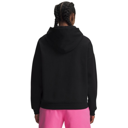 Damska bluza dresowa nierozpinana z kapturem Under Armour Icon Fleece Hoodie - czarna