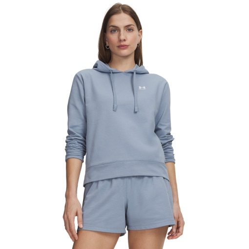 Obrazek dla: UNDER ARMOUR Damska bluza dresowa nierozpinana z kapturem Under Armour Sport Terry Hoodie  niebieska Niebieski
