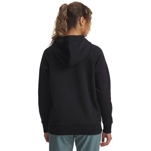 Damska bluza dresowa nierozpinana z kapturem Under Armour UA Rival Flc Shimmer Hoody - czarna