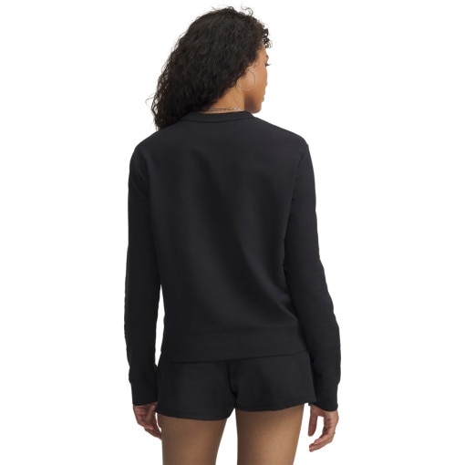 Damska bluza nierozpinana bez kaptura Under Armour Sport Terry Crew - czarna