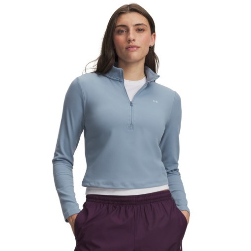 Obrazek dla: UNDER ARMOUR Damska bluza treningowa bez kaptura Under Armour Motion 1/2 Zip  niebieska Niebieski