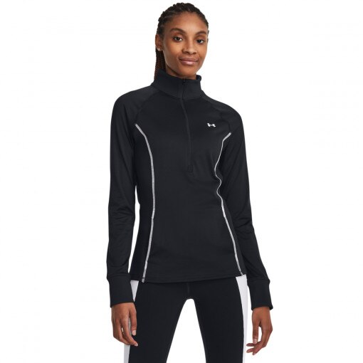 UNDER ARMOUR Damska bluza treningowa nierozpinana bez kaptura Under Armour UA Train CW 1/2 Zip  czarna Czarny
