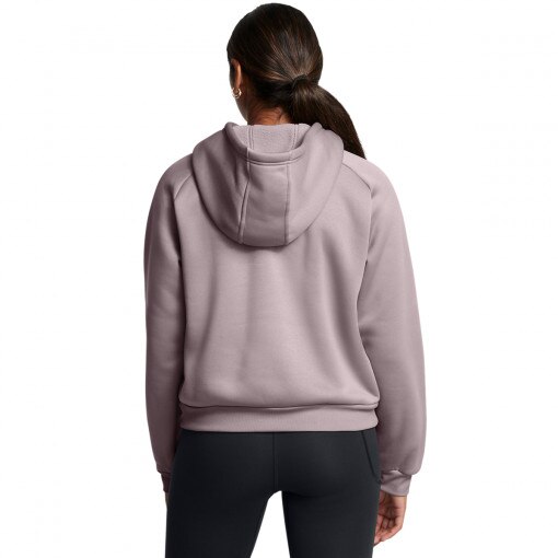 Damska bluza treningowa nierozpinana z kapturem Under Armour UA Armour Flc Pro Hdy - beżowa