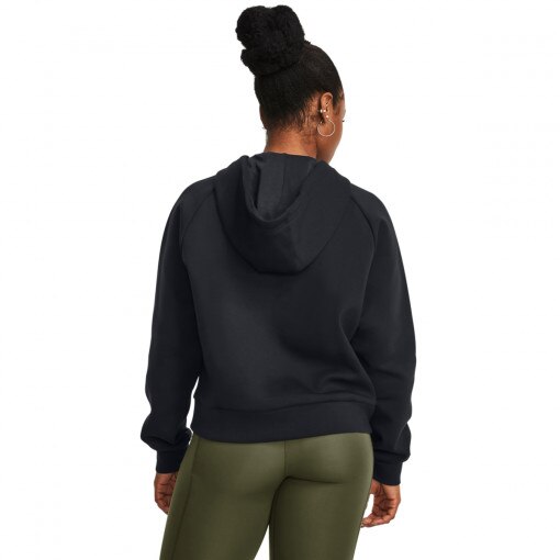 Damska bluza treningowa nierozpinana z kapturem Under Armour Unstoppable Flc Hoodie - czarna