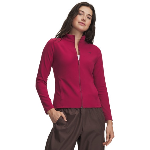 Obrazek dla: UNDER ARMOUR Damska bluza treningowa Under Armour Motion FZ  burgundowa Burgundowy