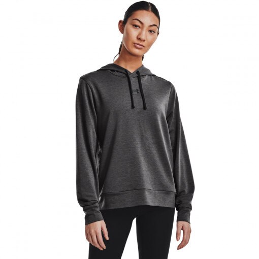 UNDER ARMOUR Damska bluza treningowa UNDER ARMOUR Rival Terry Hoodie  szara średni szary
