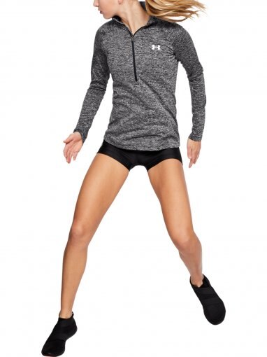 Damska bluza treningowa UNDER ARMOUR Tech 1/2 Zip - Twist - szara