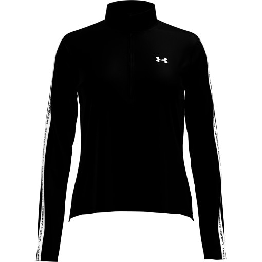 UNDER ARMOUR Damska bluza treningowa Under Armour UA Tech WM Tape Half Zip  czarna Czarny