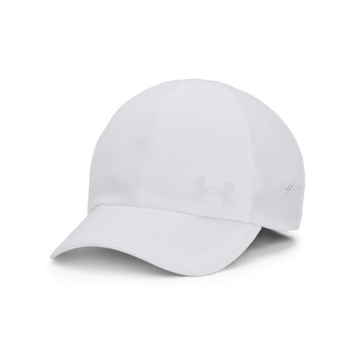 Damska czapka z daszkiem do biegania Under Armour W Iso-chill Launch Adj - biała 