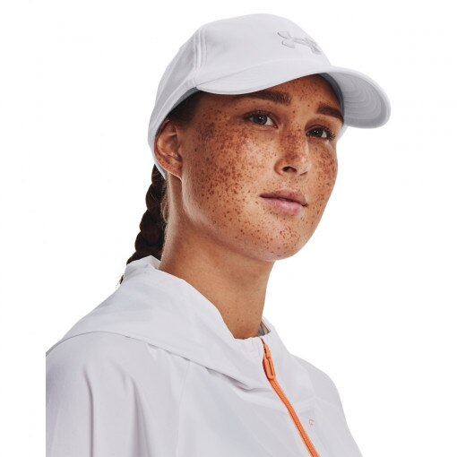 UNDER ARMOUR Damska czapka z daszkiem Under Armour  Women's UA Blitzing Adj  biała  Biały