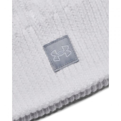 Damska czapka zimowa Under Armour Halftime Cable Knit Beanie - biała