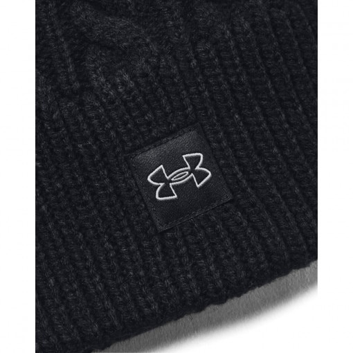 Damska czapka zimowa Under Armour Halftime Cable Knit Beanie - czarna 