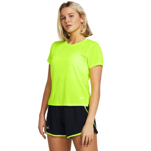 UNDER ARMOUR Damska koszulka do biegania Under Armour UA Launch Shortsleeve  zielona  Zielony