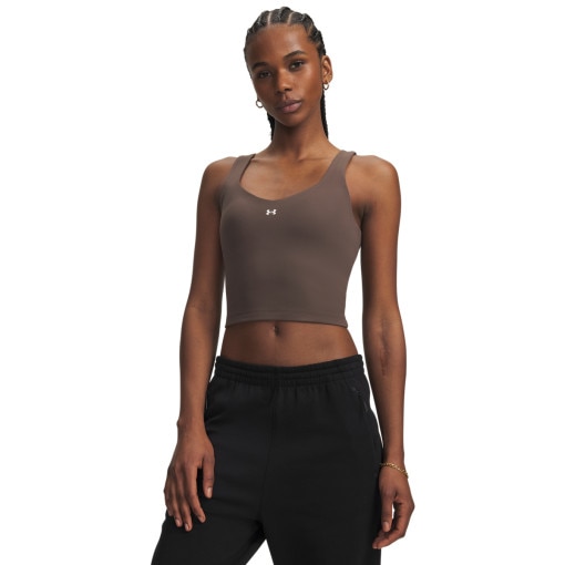 Obrazek dla: UNDER ARMOUR Damska koszulka treningowa bez rękawów Under Armour Motion Tank  brązowa Brązowy