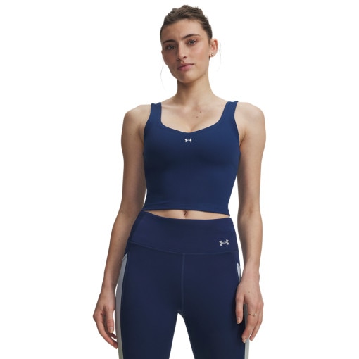 Obrazek dla: UNDER ARMOUR Damska koszulka treningowa bez rękawów Under Armour Motion Tank  granatowa Granatowy