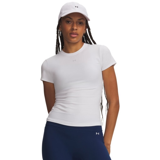 Obrazek dla: UNDER ARMOUR Damska koszulka treningowa Under Armour Motion Fitted SS  biała Biały
